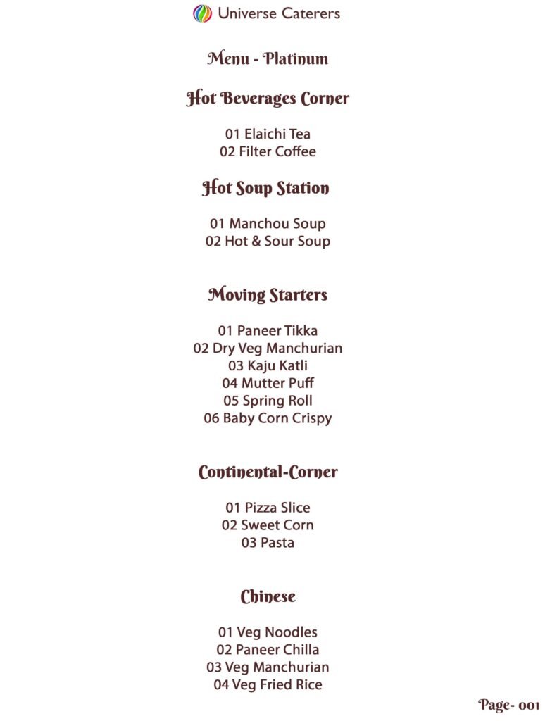 Wedding Photographer & Veg Caterers